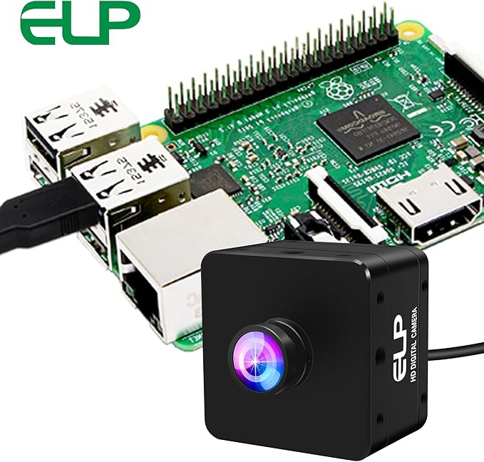 ELP High Speed USB Camera 1080P/230fps 4K/60fps 12MP/30fps Mini UVC USB3.0/2.0 Lightburn Cameras for Windows Linux Mac Pi Wide Angle 88°(H) IMX577 Webcam for PC Jetson Nano
