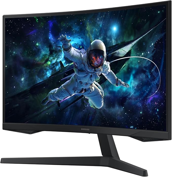 SAMSUNG 32 Odyssey G55C Series QHD 1000R Curved Gaming Monitor 1ms(MPRT) HDR10 165Hz AMD Radeon FreeSync Eye Care Glare Free Sharp Resolution LS32CG550ENXZA