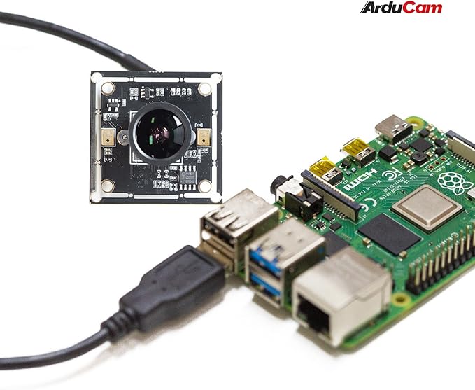 Arducam 16MP Wide Angle USB Camera for Laptop 1/2.8 CMOS IMX298 Mini UVC USB2.0 4K Video Webcam with Microphone with 3.3ft/1m Cable