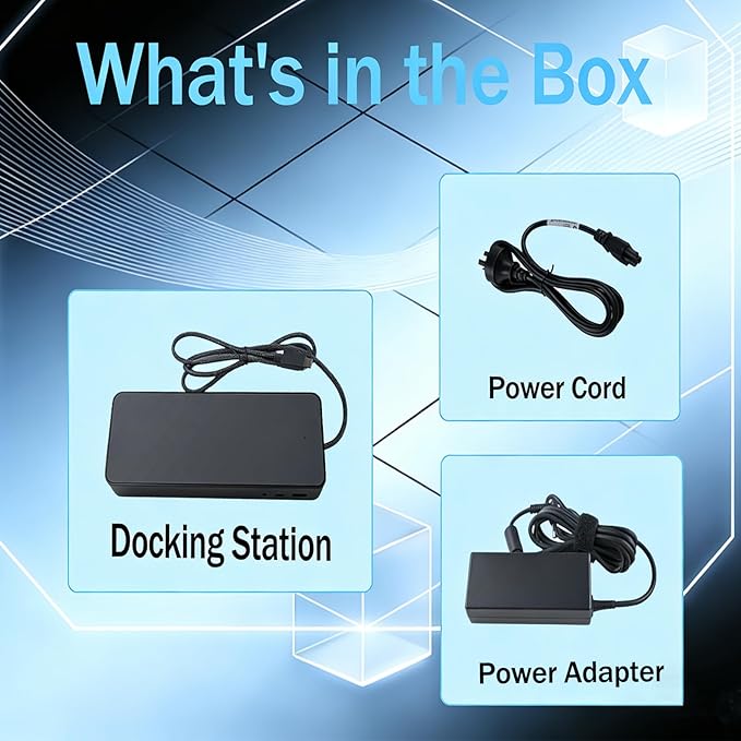 9in1 Universal Docking Station 2 Monitors(1MK33AA#ABA) Compatible with HP Universal Docking Station (1MK33AA#ABA) USB C Hub with 2xDPRJ45Max 90W PD3xUSB 2.01xUSB-C