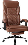 Gaming Chair Office Chair with Inflatable Lumbar Support Ergonomic Comfortable Wide Computer Chair with Footrest and Linked Soft Armrests High Back 3D Enveloping Seat Cushion