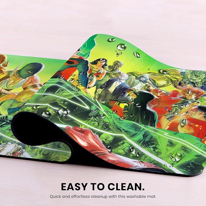 Head Case Designs Officially Licensed Justice League DC Comics Kingdom Comic Book Covers 23.62 x 11.81 x 0.12 inches (600 x 300 mm) - L Gaming Office Desk PC Keyboard Mouse Mat Pad