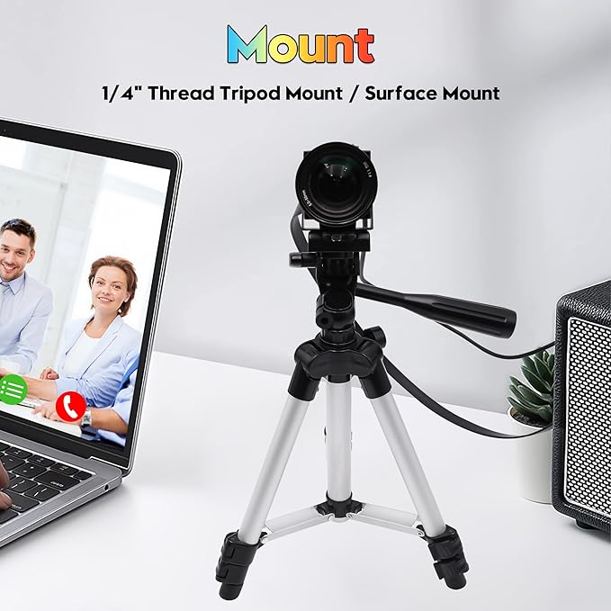 SVPRO 4K 60fps HDMI Camera USB3.0 Streaming Webcam with 5-50mm Manual Telephoto Lens 10X Optical Zoom H.264 Industrial Microscope Close-Ups CameraUSB and HDMI Dual Ouput
