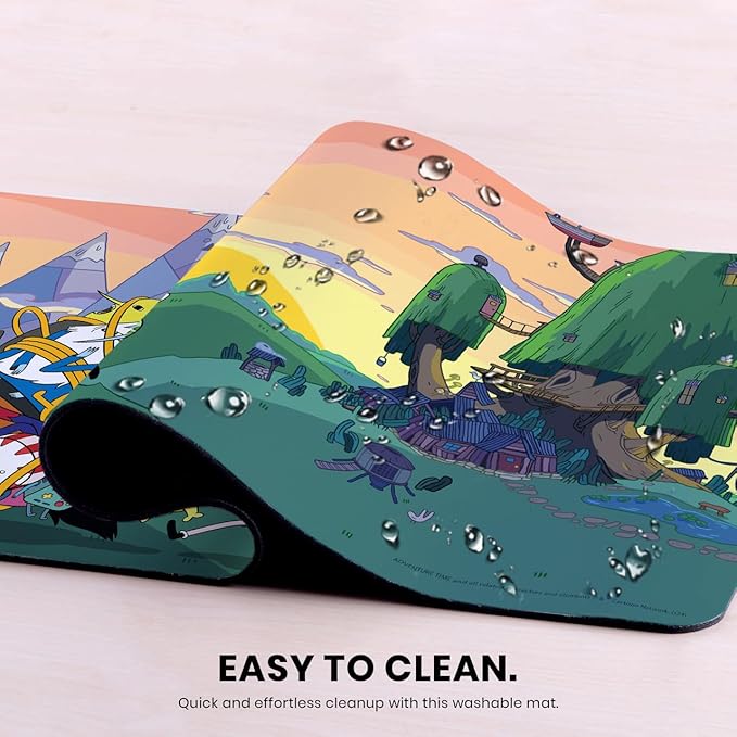 Head Case Designs Officially Licensed Adventure Time Characters Graphics 23.62 x 11.81 x 0.12 inches (600 x 300 mm) - L Gaming Office Desk PC Keyboard Mouse Mat Pad