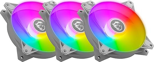 MSI MPG F120 ARGB-3W - 1200 RPM 120mm Anit-Vibration ARGB Fans
