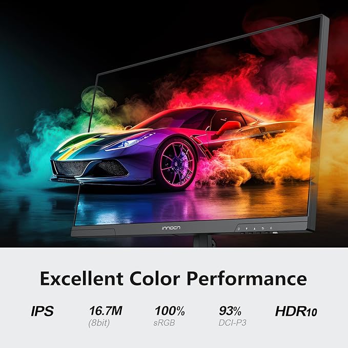 INNOCN 24.5 Inch Gaming Monitor 1440P 240Hz QHD 2K PC Desktop Gaming Screen Fast IPS HDMI 2.1 Display DisplayPort Built-in Speaker 25G2S