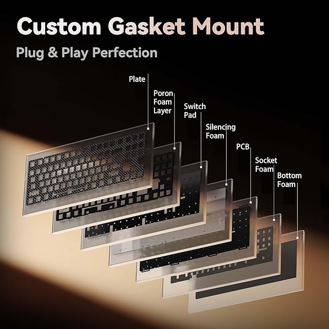 ATK x QK Hex80 HE Magnetic Gaming Keyboard 80% TKL CNC Aluminum Hall-Effect Ti Switches 8 kHz Polling Rapid Trigger RGB Backlight (Sand Gold)