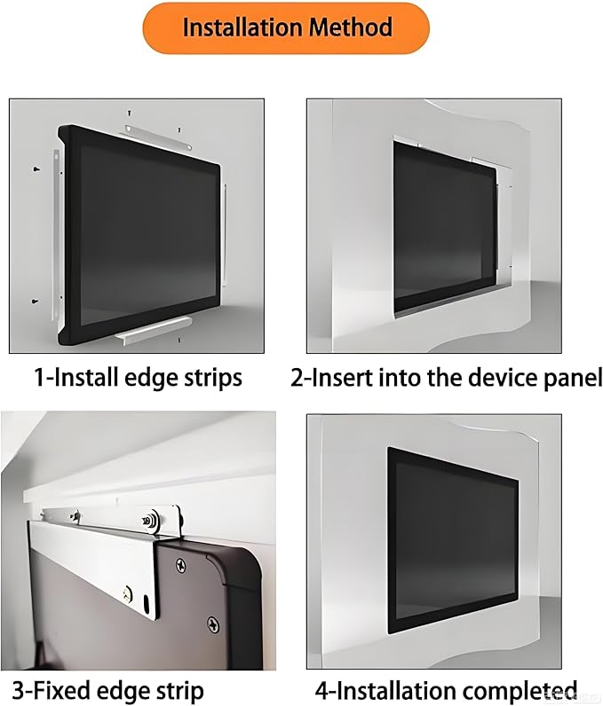 17 Inch Open Frame Capacitive Touchscreen Monitor1280x1024 Resolution 5:4 Aspect Ratio WaterproofVESA+Panel Mount for Kiosk Automation POSVendingHMI and Digital Signage 7x24h Work