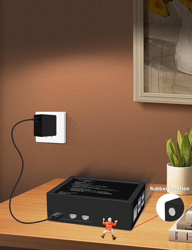 Mini Monitor for Raspberry Pi 5 3.5 Inch Monitor with Metal Case and Cooling Fan 320 x 480 Pixels Resistive Touchscreen TFT LCD Display