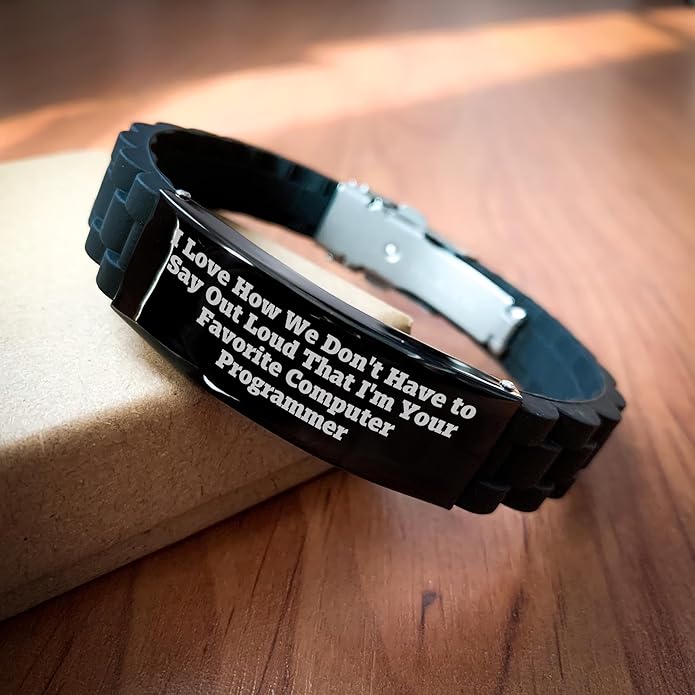 Funny Computer Programmer Glide lock Clasp Bracelet Gifts from Friends to Loved Ones This Christmas