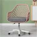Adjustable Office Computer Chair with Armrest Backrest Office Chairs Armchair Computer Chair Office Furniture Lift Swivel Gamer Chair(Pink Cushion)