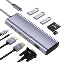 USB C Docking Station Dual Monitor USB C to Dual HDMI Adapter 10 in 1 Docking Station 3 Monitors with HDMI/VGA/PD/USB/SD/TF/3.5mm Audio Compatible with Dell HP Lenovo