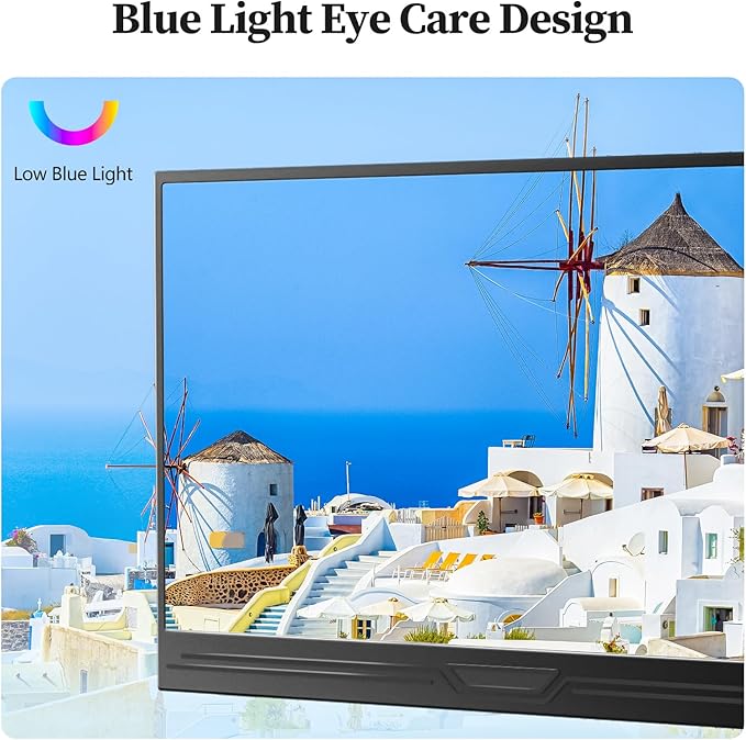 13.3 1080p Portable Monitor Slim Lightweight HDR Travel Small HDMI Display with Smart Cover for Laptop PC/Mac/Phone/Xbox Switch/PS4