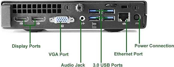 HP EliteDesk 800 G1 Tiny Computer PC Intel Core i5 Processor 16GB Ram 500GB SSD Wireless Keyboard &amp Mouse WiFi | Bluetooth New 23.8 FHD LED Monitor Windows 11 (Renewed)