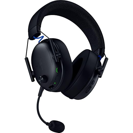 Razer BlackShark V3 Wireless Gaming Headset for PS5: 50mm Drivers - Super Wideband Mic - 2.4 GHz Bluetooth - Works with PC Mac Nintendo Switch Smartphone - Long Battery Life - Black