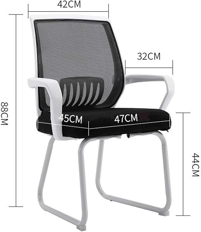 Mlaea Dining Bedroom Living Room Chair Gaming Club Bar Chair with Lumbar Support TV Station Lounge Laboratory Chair 47 * 45 * 88CM(Color:#2)
