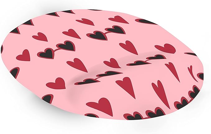 Ergonomic Mouse Pad with Wrist Rest Digital Printed Mouse Pad Anti-Tendon Sheath Problems Non-Slip Base for Office and Home Size:20x23cm