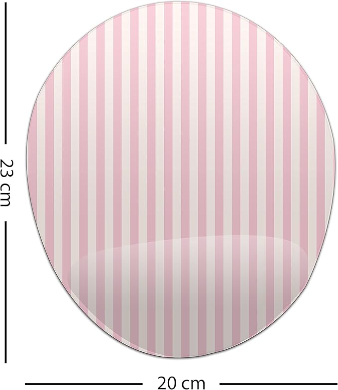 Ergonomic Mouse Pad with Wrist Rest Digital Printed Mouse Mat for Tendon Sheath Problems Non-Slip Base for Office and Home Size: 20 x 23 cm