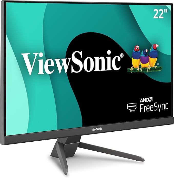 ViewSonic VX2267-MHD 22 Inch 1080p Gaming Monitor with 100Hz 1ms Ultra-Thin Bezels FreeSync Eye Care HDMI VGA and DP
