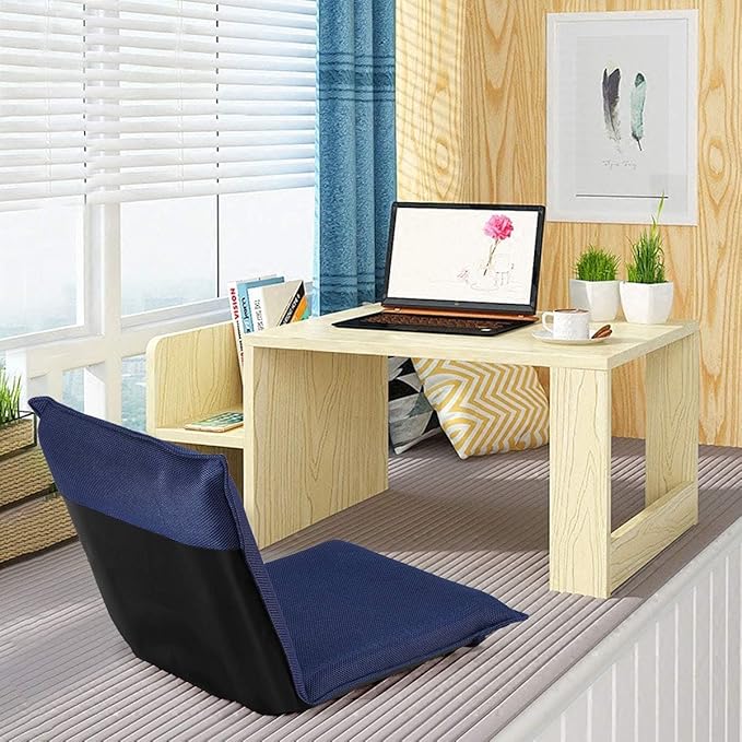 SIMOE Floor Chair 6-Poistion Adjustable Floor Lazy Sofa Chair Video Gaming Chair with Back Support for Meditation Reading Watching TV Folding Padded Sleeper Bed