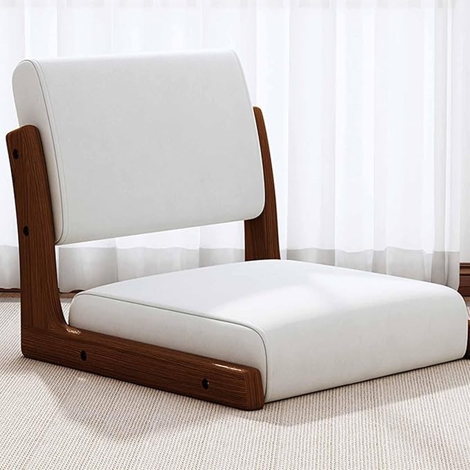 Floor Chair Floor Chair Floor Sofa Reading Chair Japanese Legless Indoor Chair Tatami Floor Chair With Backrest Balcony Chair Living Room Chair Space Saving Tea Room Chairs Meditation Chair (Style 2)
