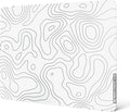 XVX White Topograph Glass Mousepad 4.0 Hard Mouse Pad for GamingUltra-Smooth Micro-Etched Surface Mouse Mat with Non-Slip Rubber Base(410mm*310mm)
