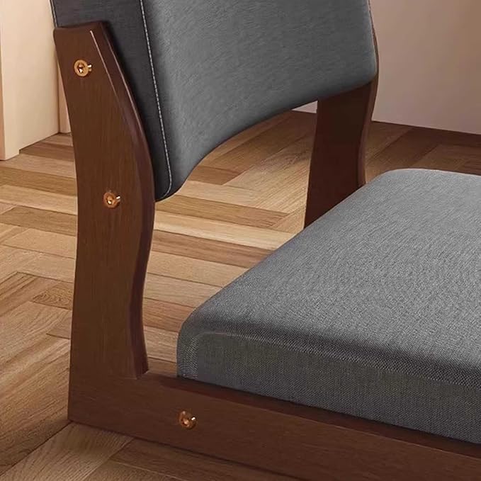 ELEFOCUS Tatami Chair Accent Furniture Timber Meditation Floor Chair Portable Japanese Legless Floor Seat Chair Lazy Sofa(Color2)