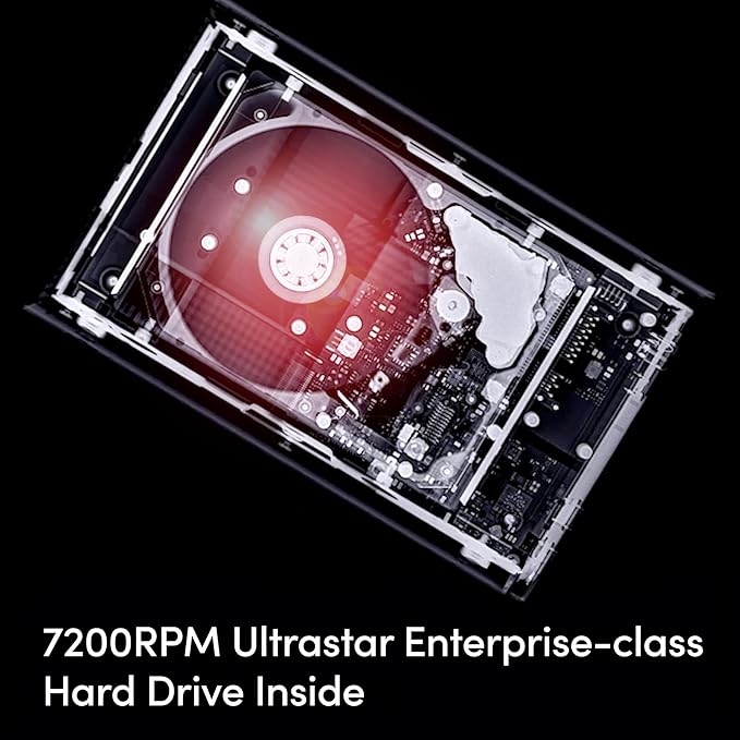 SanDisk Professional 26TB G-Drive Project - External HDD Thunderbolt 3 USB (10Gbps) 7200RPM Ultrastar Hard Drive Up to 260MB/s Read - SDPHG1H-026T-NBAAD