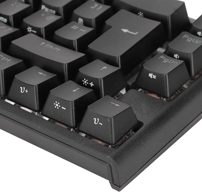 Mechanical Gaming Keyboard 68 Keys RGB Backlit Type C USB Keyboard Wired Computer Gaming Keyboard for PC Office Desktop Computer