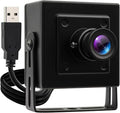 4K Webcam USB Camera with HDR 30fps Fixed Focus Dual Microphones – USB Plug &amp Play for PC/Laptop Streaming Conferencing Recording