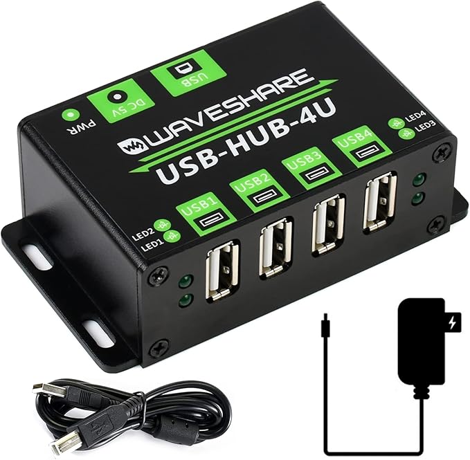 Industrial Grade USB HUB Extending 4X USB 2.0 PortsCompatible with USB 2.0/1.1 up to 480Mbps Data Rate Support Windows 11/10 / 8.1/8 / 7 / XPetc.Onboard Multiple Protection Circuit