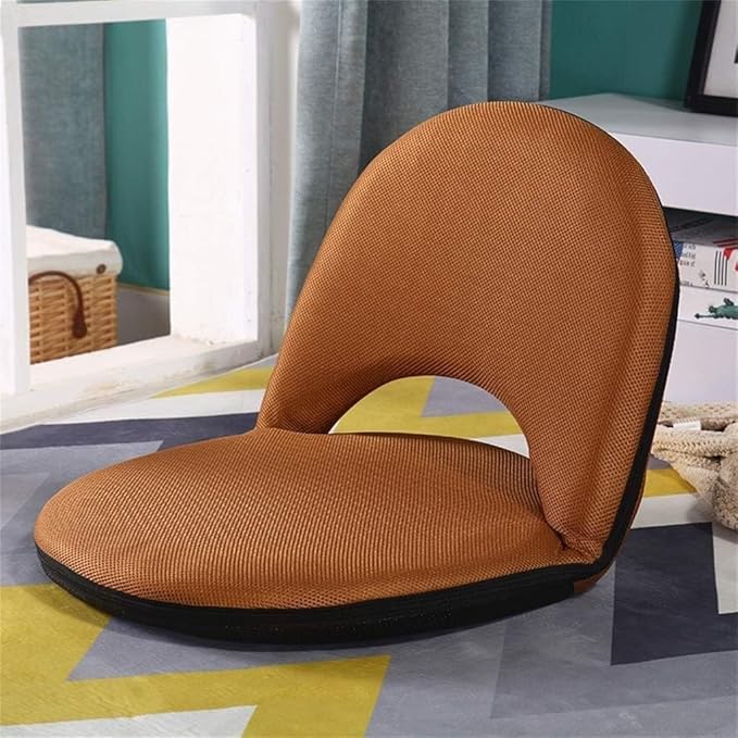 Adjustable Floor Chair Padded Gaming Chair with Back Support Foldable Meditation Chair Tatami Couch-beds for Indoor Floor Leisure Reading Watching Gaming(#1)