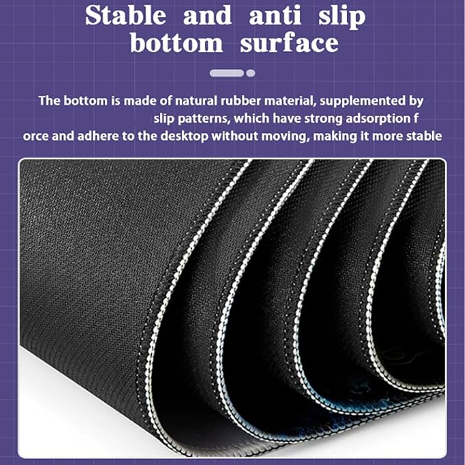 Cool Military Weapon Build Weapon Parts Display Large Gaming Mouse PadNon-Slip Rubber Desk Mat Keyboard for Table Decor (B)