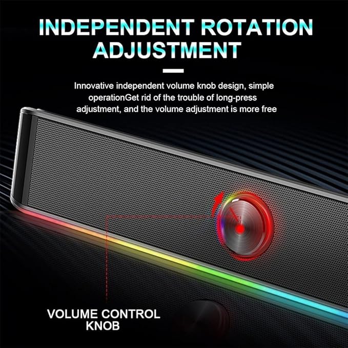 Computer Speakers USB Powered PC Speaker USB Aux-in Connection PC Speakers for DesktopMonitorGamingLaptop