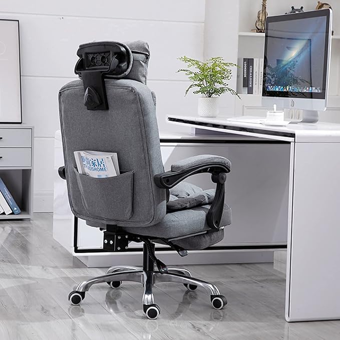 Home Office Chair Gaming Chair Pink Pc Gaming Chair Ergonomic Big and Tall Executive Office Chair with Retractable Footrest Rolling Swivel High Back Task Leather Executive Chair for WomenPink ( Colo