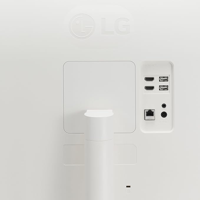 LG 34SR60QC-W 34-inch QHD (3440x1440) Curved Smart Monitor with Streaming UltraWide Screen webOS HDR10 100Hz Built-in Speaker AirPlay2 Screen Share Bluetooth ThinQ App White