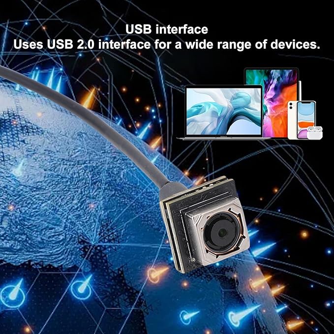 Zopsc Middle Screen Cam with Auto Focus and OTG USB 2.0 Plug and Play Webcam 1 4in CMOS Sensor 5MP Streaming and Conference Camera