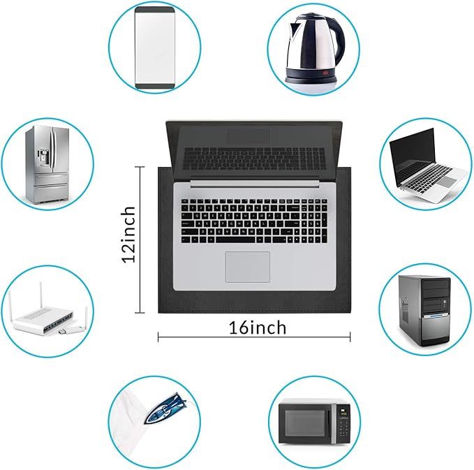 Laptop EMF Radiation Protection pad Anti-Radiation Laptop EMF Blocker &amp Heat Blocker - Anti Radiation Lapdesk 5g Protector Lapdesk 12''*16''
