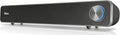 Trust Arys PC Soundbar Speaker for Computer and Laptop 12 W USB Sound System Metal Grill Illuminated Volume Control Speaker Bar for PC Laptop Mac - Black