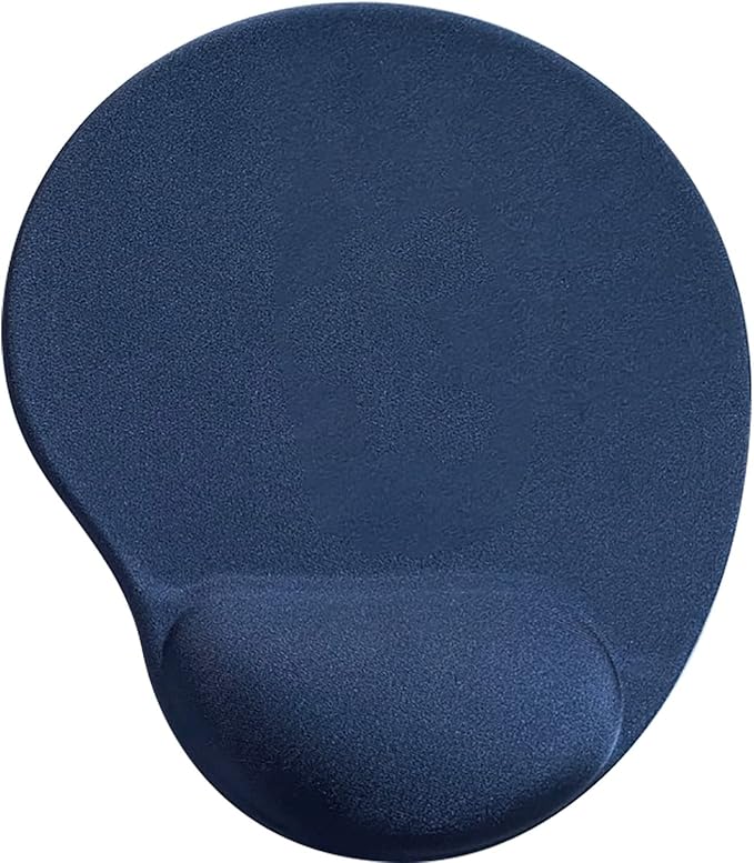 Compucessory 45162 Gel Mouse Pad Wrist Rest 9-Inch x10-Inch x1-Inch Blue