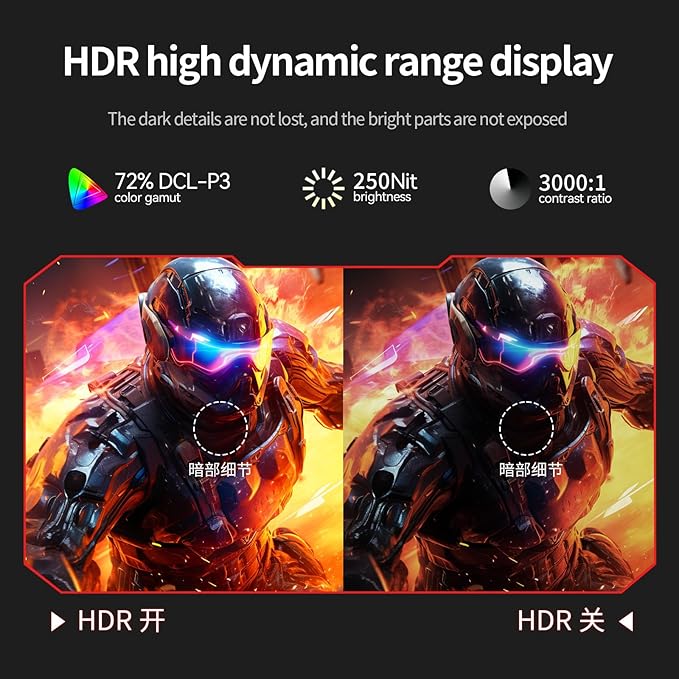 34inch Curved Monitor WQHD (3440x1440) 180Hz Ultrawide Gaming Monitor FreeSync/G-Sync Compatible1ms1500R Support 2 HDMI &amp 2 DP Equipped with LED Backlight VESA Mount(R34V Horizon)