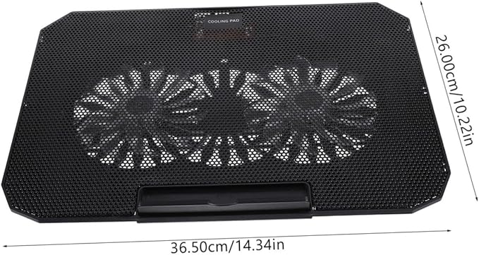 Housoutil 1pc Laptop Cooling Stand Height and Ultra-Quiet Fans for Notebooks Slim Portable Lightweight Cooler for Improved Heat Dissipation and Noise Work Environment