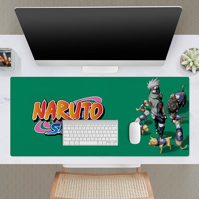 Head Case Designs Officially Licensed Naruto Shippuden Kakashi Ninken Graphic Art 37.4 x 15.75 x 0.16 inches (900 x 400 mm) - XL Gaming Office Desk PC Keyboard Mouse Mat Pad