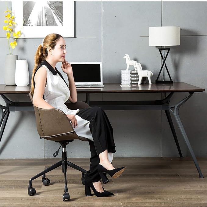 Office Chair Gaming Chair Computer Chair Adjustable Heavy Duty Swivel Chair with High-Density SpongeModern Simplicity Style Office Chair Mid-Back Conference ChairErgonomic Have Computer Ch