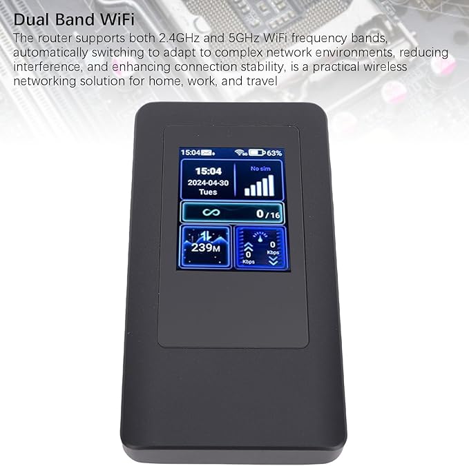 CUIFATI 5G Travel Router with Card Slot Dual Band 5G Portable WiFi Router1200mbps Download Speed Low Latency Networking Global 5G/4G Bands Mobile Hotspot for Travel