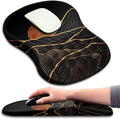 Mouse Pad Wrist Support Ergonomic Mouse Pad with Massage Dot Comfortable Computer Mouse Pad for Laptop Wrist Rest Pain Relief Mousepad with Non-Slip PU Base for Office &amp Home 12 x 8 in