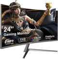 24 Inch Curved Gaming Monitor 180Hz Immersion MPRT 1ms99% sRGB HDR FHD1080P Computer Monitor FreeSync HDMI DP PortsFrameless HDR10 Eye Care VESA Mount75*75mm Ideal for Gaming Work