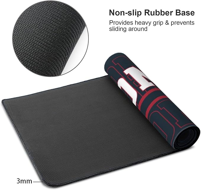 ANTKING Houston Mouse Pad Custom Name and Number Desk Pad for Men Women Youth Gifts