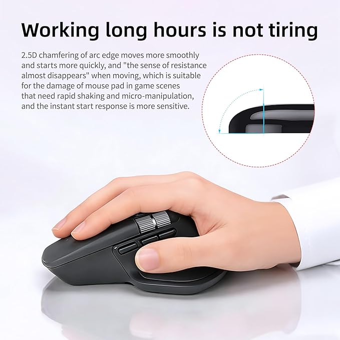 Glass Mouse Skates for Logitech MX Master 4 Mouse Feet Pads Smooth Durable Slim 2.5D Curved Edge Game Mice Feet Replacement Accessories(Earth Pattern)