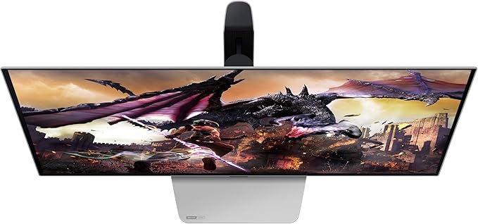 Samsung 32 Odyssey OLED G8 (G80SD) Series 4K UHD Smart Gaming Monitor w QD-OLED 240Hz 0.03ms G-Sync Compatible Glare-Free Display LS32DG800SNXZA 3 Yr Warranty (Renewed)